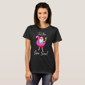 Santa Claus Flamingo Float Tis the Sea Sun Christm T-shirt (Voorkant volledig)