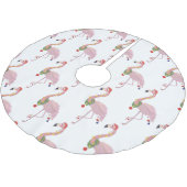 santa claus flamingo kerstboom rok (Gekanteld)