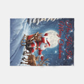 Santa Claus Fleece Blanket Deken (Voorkant (Horizontaal))