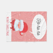 Santa Claus Fleece Blanket, droomachtig achildstor (Voorkant (Horizontaal))