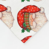 Santa Claus Fleece Deken (Hoek)