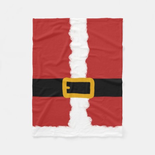Santa Claus Fleece Deken (Voorkant)