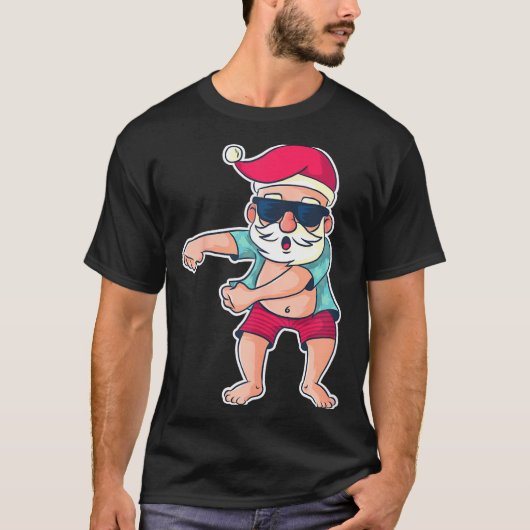 Santa Claus Floss Dance Christmas X-mas Gift  T-shirt (Voorkant)