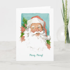 Santa Claus Folded Wenskaart Kaart