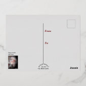 "Santa Claus" Folie Holiday Post Kaart (Achterkant)