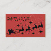 Santa Claus for hire Visitekaartje (Voorkant)