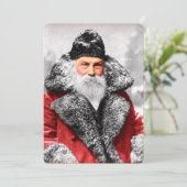  Santa Claus Foto Feestdagenkaart (Staand voorkant)