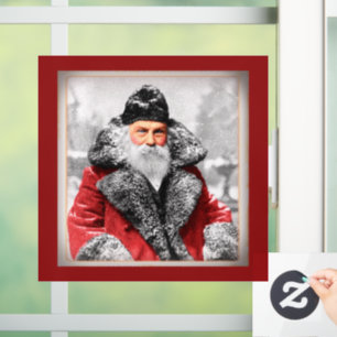 Santa Claus-fotopapier Raamsticker