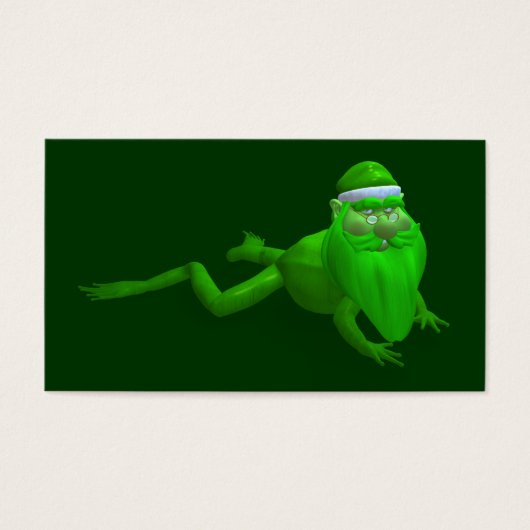 Santa Claus Frog Visitekaartje (Voorkant)