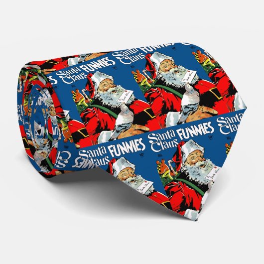Santa Claus Funnies Stropdas (Opgerold)