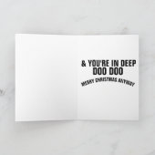 SANTA CLAUS FUNNY CHRISTMAS CARDS, NAUWHTY LIST CA KAART (Binnen)