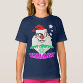 Santa Claus Funny Girl T-shirt (Voorkant)
