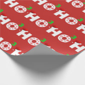 Santa Claus Funny Kerstmis Cadeaupapier (Hoek)