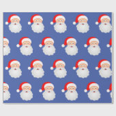 Santa Claus Funny Merry Kerstmis Cadeaupapier (Vlak)