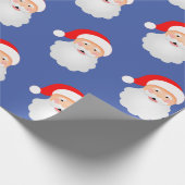 Santa Claus Funny Merry Kerstmis Cadeaupapier (Hoek)