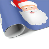 Santa Claus Funny Merry Kerstmis Cadeaupapier (Rol Hoek)