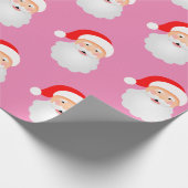 Santa Claus Funny Merry Kerstmis Cadeaupapier (Hoek)