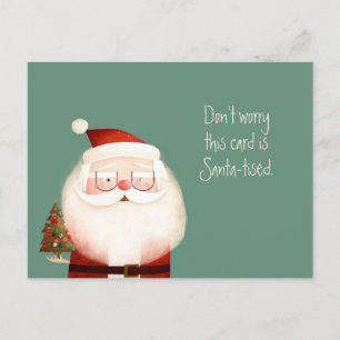 Santa Claus Funny Quote Briefkaart