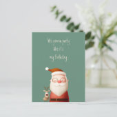 Santa Claus Funny Quote Briefkaart (Staand voorkant)