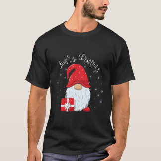 Santa Claus Garden Gnome Merry kerstboys Girl T-shirt