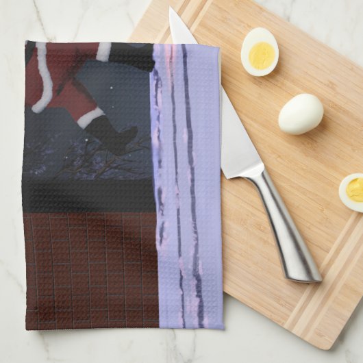 Santa Claus, geloof ik Theedoek (Quarter Fold)