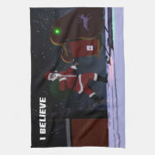 Santa Claus, geloof ik Theedoek (Verticaal)