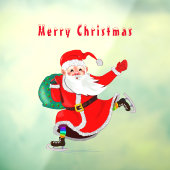 Santa Claus - Geschenken voor iedereen - Vrolijk k Raamsticker (Vel 3)