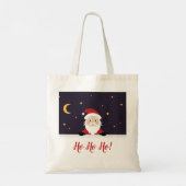 Santa Claus gezegde Ho ho ho op de kerstavond Tote Bag (Achterkant)