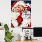 Santa Claus Gezegde SH-H-H Poster (Thuiskantoor)