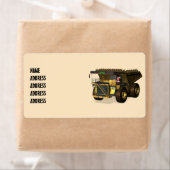 Santa Claus Giant Dump Truck Driver Etiket (Insitu)