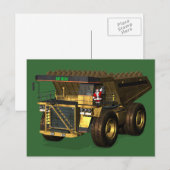 Santa Claus Giant Dump Truck Driver Feestdagenkaart (Voorkant / Achterkant)