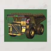 Santa Claus Giant Dump Truck Driver Feestdagenkaart (Voorkant)