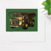 Santa Claus Giant Dump Truck Driver Visitekaartje (Bureau)
