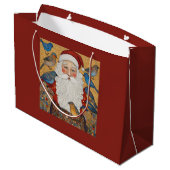  Santa Claus Gift Bag Groot Cadeauzakje (Achterkant Gekanteld)