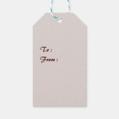 Santa Claus Gift Label Cadeaulabel (Achterkant)