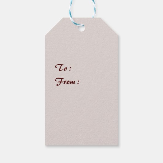 Santa Claus Gift Label Cadeaulabel (Achterkant)