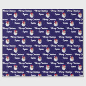Santa Claus Gift Wrap Cadeaupapier (Vlak)