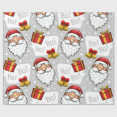 Santa Claus Gift Wrap | kerstpapier Cadeaupapier (Vlak)
