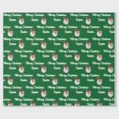 Santa Claus Gift Wrap | Santa Face Cadeauverpakkin Cadeaupapier (Vlak)
