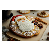 Santa Claus Gingerbread Man Perfect Poster (Voorkant)
