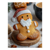 Santa Claus Gingerbread Man Perfect Poster (Voorkant)