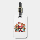 Santa Claus Gingerbread Nursing Squad Bagagelabel (Voorkant verticaal)
