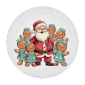 Santa Claus Gingerbread Nursing Squad Snijplank (Voorkant)