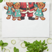 Santa Claus Gingerbread Nursing Squad Theedoek (Gevouwen)