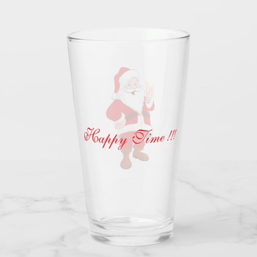 Santa Claus Glas (Achterkant)