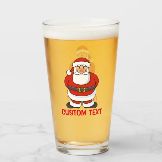 Santa Claus Glas (Voorkant gevuld)