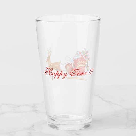 Santa Claus Glas (Achterkant)