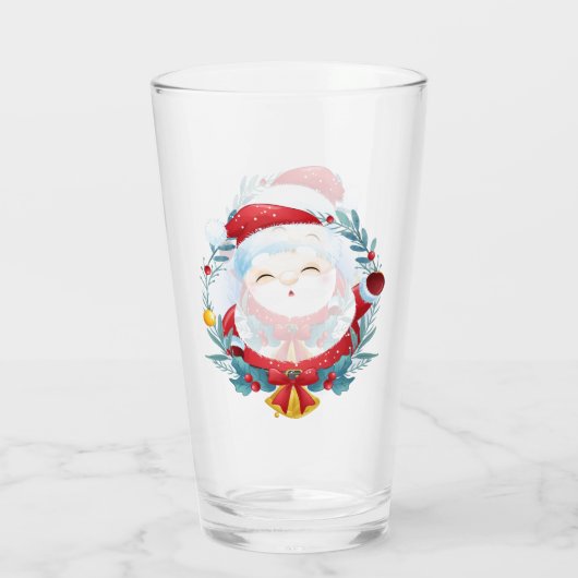 Santa Claus Glas (Achterkant)