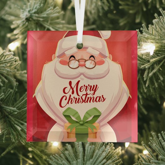 Santa Claus Glas Ornament