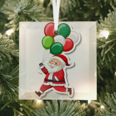Santa Claus Glas Ornament